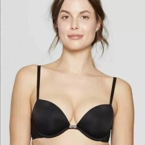 Black Bra with A Little Bow and lace straps 34D